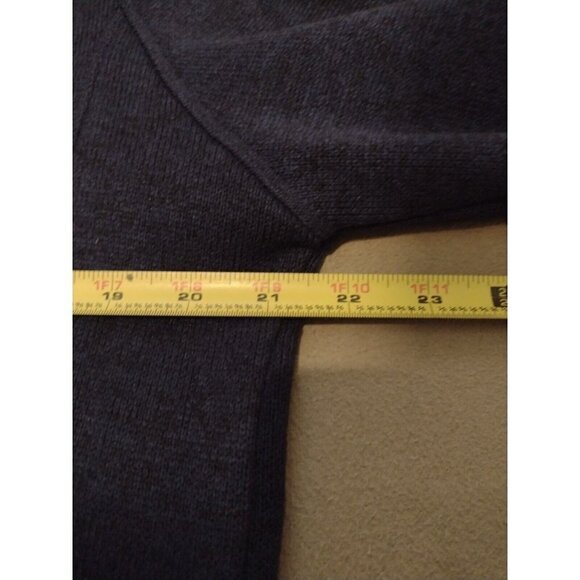 Men's Gerry 1/4 Zip Pullover Sweater Size Medium M Navy Blue Polyester - Picture 9 of 11